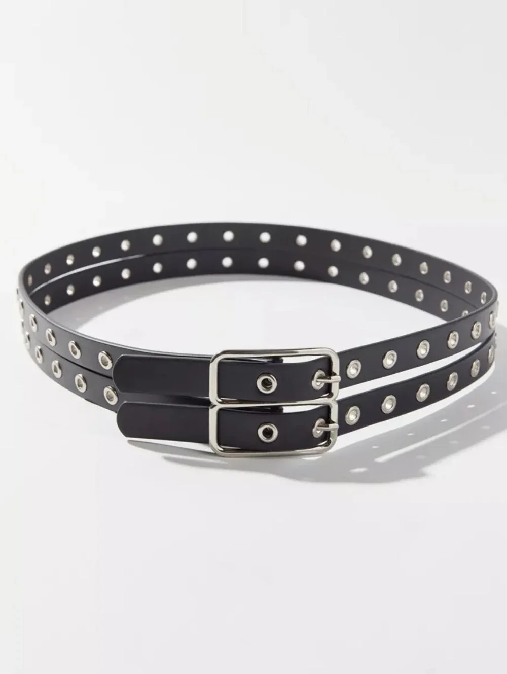 NWT Urban Outfitters Double Wide Grommet Belt. Large
